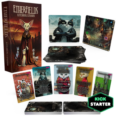 Etherfields KITTENBURG Promo Add on Kickstarter Pledge Board Game - New & Sealed