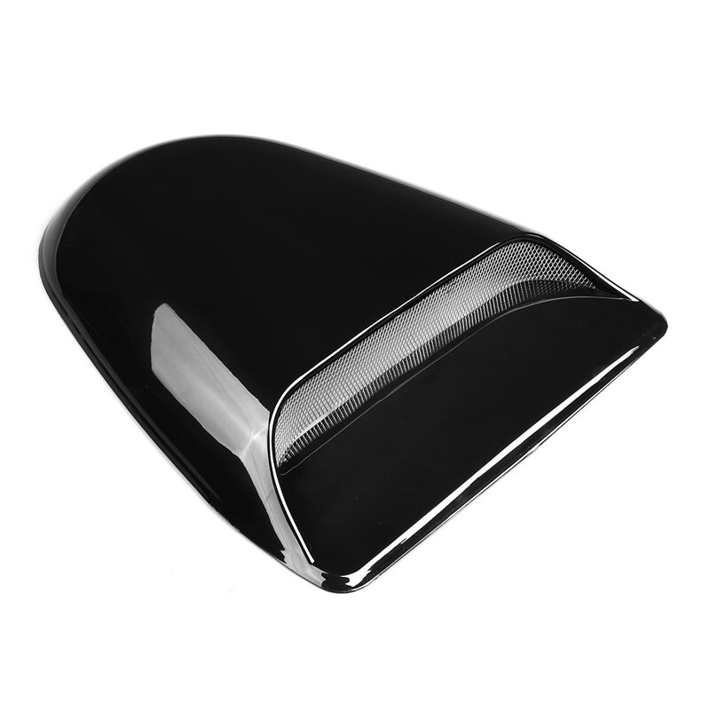 Non-functional Air Intake Covers Decorative Car Vent Cover - Self-Adhesive ABS Air Intake For Custom Automotive Styling (Bright Black) Hood Scoop - Foto 5