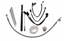 FBI Fat Baggers Chrome 16" EZ Install Bar Cable Wire Kit Harley Road King 21-Up