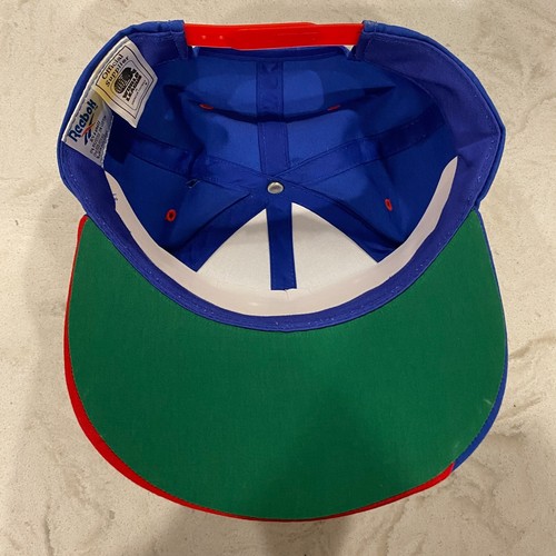 Vintage London Monarchs Reebok Snapback WLAF 90s Big Logo NFL Blue Red - Picture 9 of 10