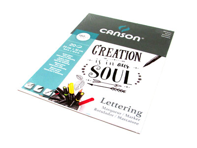 CANSON LETTERING marker - 180 g/sqm - 24x32 cm - BLOCK 20 SHEETS