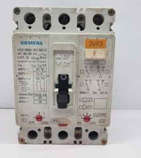 SIEMENS 3VF3   CIRCUIT BREAKER  100 AMPS 3 POLE/ USED