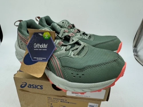 ASICS WOMEN'S GEL-VENTURE 9 TRAIL RUNNING SHOE SNEAKERS IVY GREEN SIZE 7 WIDE