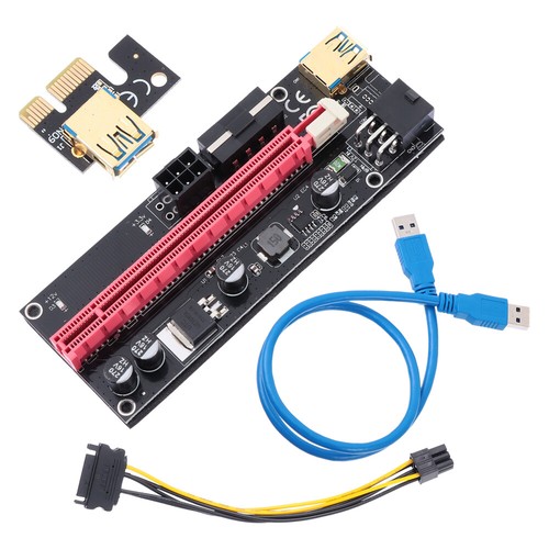 PCIE Adapter Card Egpu Riser Durable Extension 1X to 16X Graphics - 第 1/12 張圖片