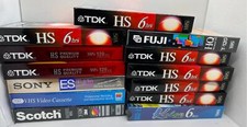 Mixed Lot of 13 TDK Sony Scotch VHS Video Cassette Tapes Factory Sealed