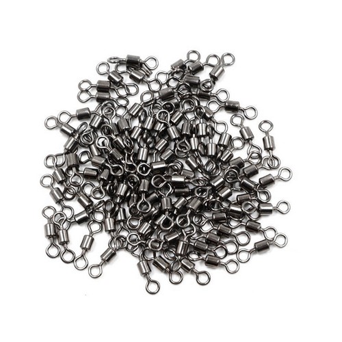 50x/100x Rolling Barrel Swivel 42-165lb Fishing Swivels Solid Ring #1-#8,1/0-2/0 - Picture 3 of 28