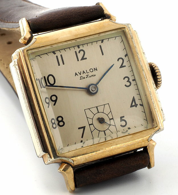 Montre Bracelet Homme Vintage Avalon De Luxe - Automatique 17 Rubis - Fabriqué En Suisse - Années 1950