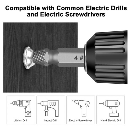 13Pcs Damaged Bolts Remover Tool Steel Broken Out Damaged Screw L8V5 - Picture 6 of 12