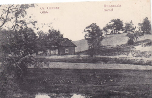 ok 1910 FINLANDIA Oliva Station, Kuokkala Region Pocztówka - Zdjęcie 1 z 2