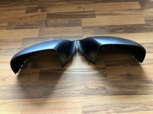 VW Transporter T5.1 T6 T6.1 10-24 Door Mirror Covers Black Textured New Pair - Picture 3 of 3