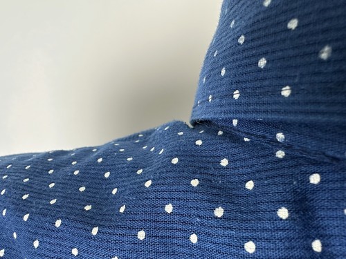 Vintage 60s Polka Dot Shirt Men M Tight Short Sleeve Outdoors Retro Famous Barr - Picture 9 of 18