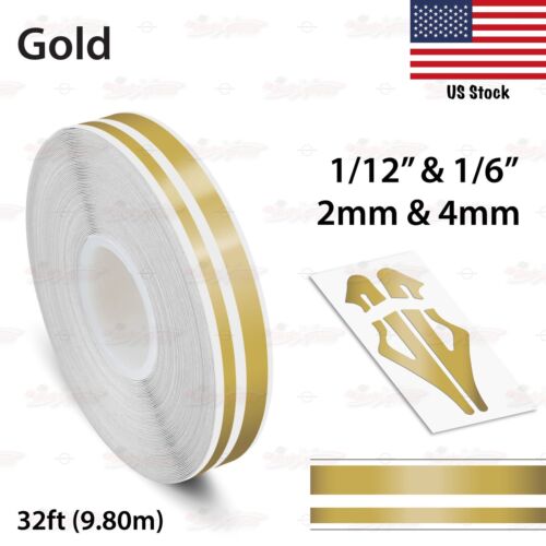 1/12" & 1/6" PIN STRIPES Car Motorcycle Truck Twin Lines TAPE Vinyl Stickers - Bild 25 von 51