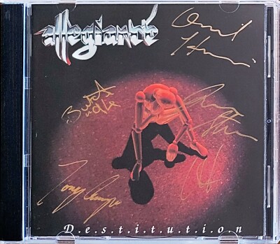 ALLEGIANCE Destitution (1994) SIGNED First Press CD D.e.s.t.i.t.u.t.i.o.n Rare!!