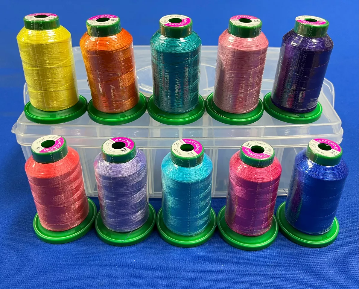 Summer Kit - 10 pack of Isacord Embroidery Thread 1000m NEW