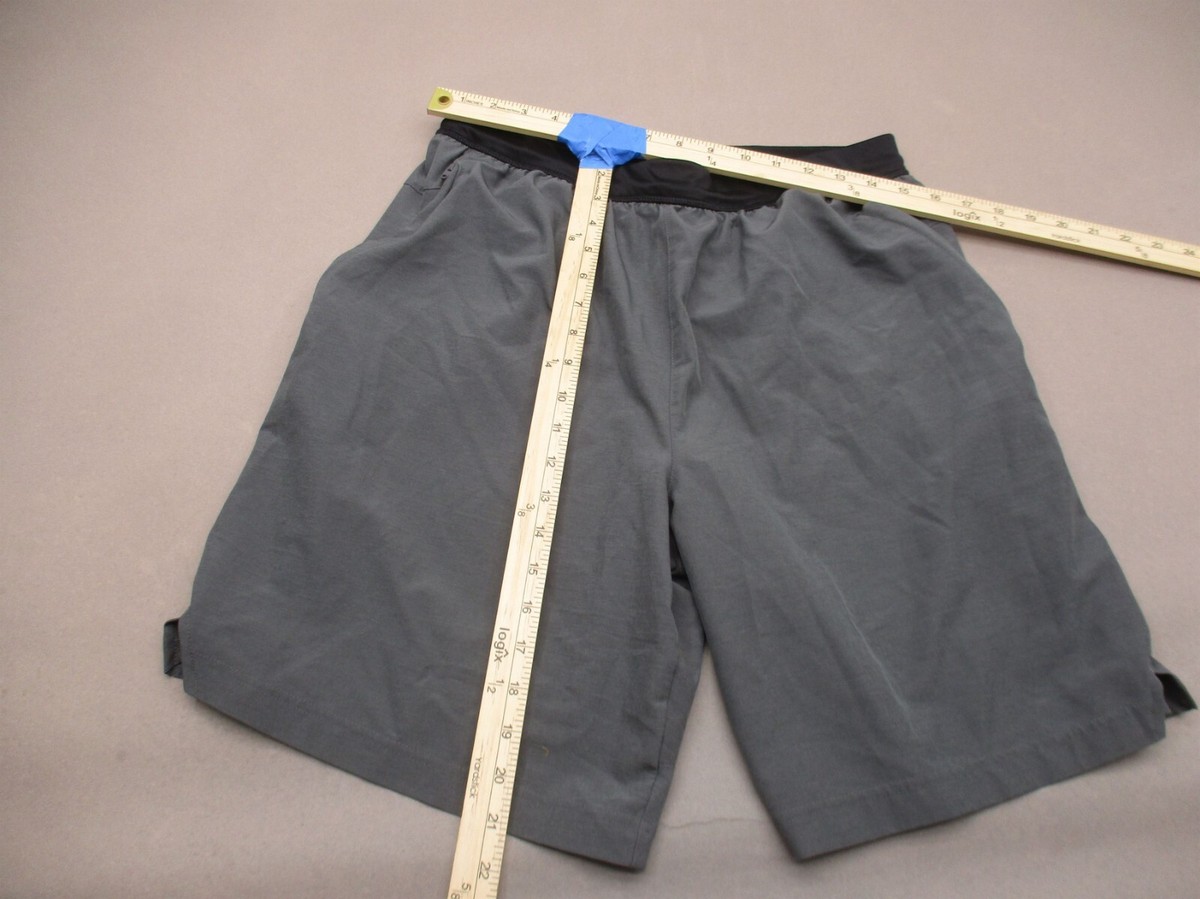stripes adjustable shorts サイズL グレー ADIDAS Size L Mens Gray Stretch Waist Drawstring Quick Dry