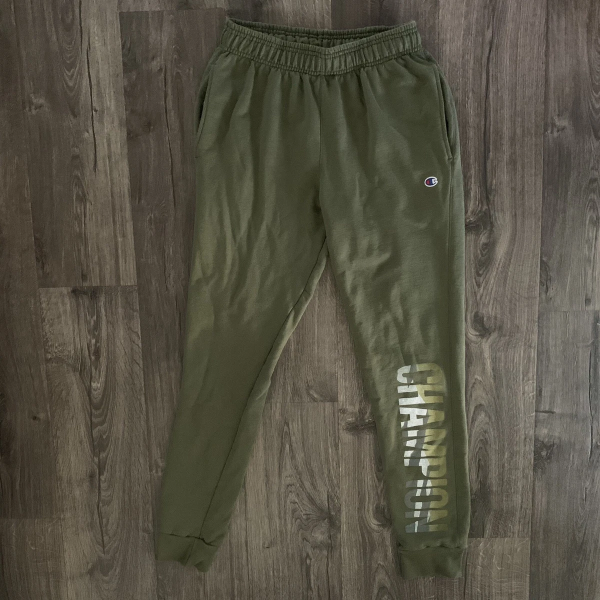 champion olive sweatpants