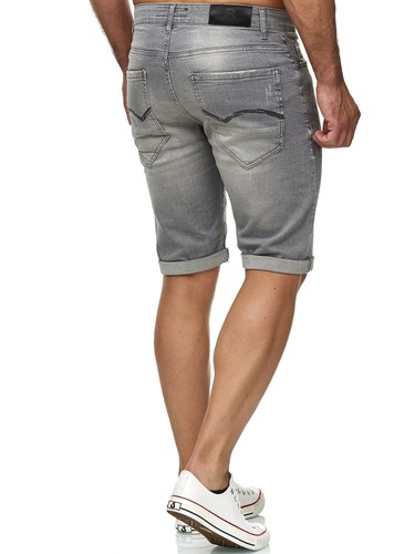 Redbridge Herren Shorts Kurze Hose Denim Jeans Bermuda Sommer Blau Weiß Grau - Picture 8 of 25