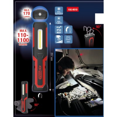 KS Tools eQiUltimateBEAM Handleuchte 1100 Lumen