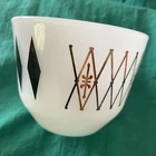 Vintage Federal Glass Atomic Harlequin Cup Small Bowl 1950's MCM Small Size