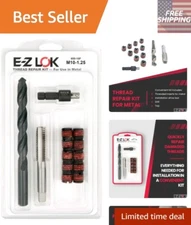 M10-1.25 Thread Repair Kit: Carbon Steel Inserts & Installation Tools Included