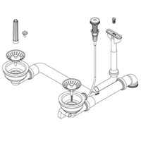 Ab- Und ÜBerlaufgarnitur 629373PD Mit Excenterbedienung - Premium-Design
