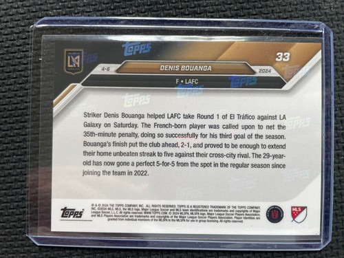2024 Topps Now MLS DENIS BOUANGA LAFC vainqueur à El Trafico seulement 172 Made - Photo 2/3