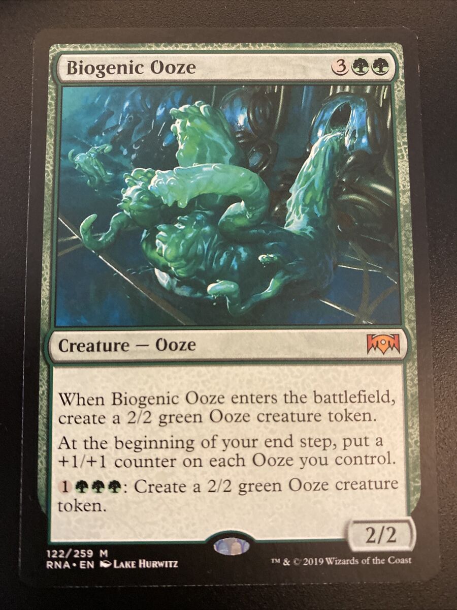 Biogenic Ooze 1x FOIL RNA MTG Ravnica Allegiance Mythic MINT green Biogenic Ooze 1x FOIL RNA MTG Ravnica Allegiance Mythic MINT green