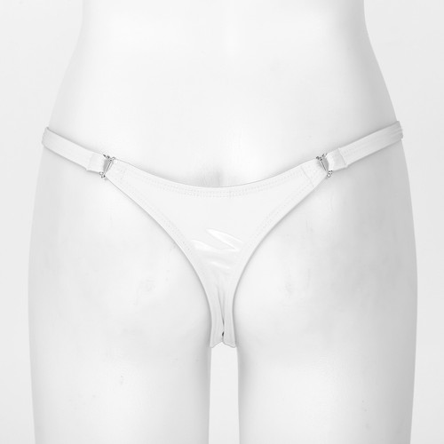Women's PVC Latex Leather Tangas Thongs G-String Briefs Panties T-back Underwear - Picture 39 of 53