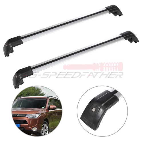 Black Cross Bar + 4 x Canoe Kayak Rack J Bar For 2013-2018 Mitsubishi Outlander - Bild 4 von 11