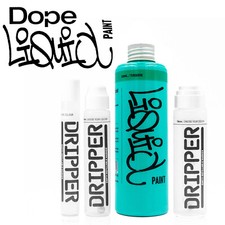Paquete de pintura líquida y goteo Dope - Marcador de recarga a base de alcohol brillo permanente