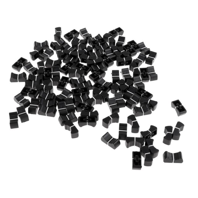 Touch Sensitive Slider Ribbed Mixer Knob Cap Black Touch Sensitive Slider Ribbed Mixer Knob Cap Black