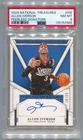 2024-25 National Treasures Allen Iverson Autograph Peerless Sig Auto #/25 PSA 8