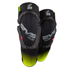 EVS TP199 Ginocchiere Giovanili Nero/Hi-Viz (Coppia) MX Motocross Fuoristrada