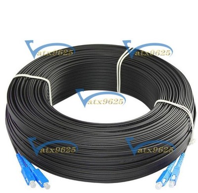 500M Outdoor SC SM Duplex FTTH Drop Patch Cord SC G657 Fiber Optic Cable Jumper 