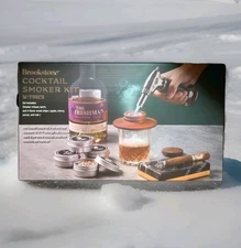 Brookstone Cocktail Smoker Kit w/ Torch – New Sealed – Whiskey Bourbon Gift Set