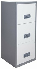 3 Drawer A4 Filing Cabinet Steel Lockable Office Storage Pierre Henry