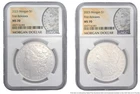 MS70 2023 Fine Silver Morgan Dollar Coin NGC 2 Piece Set First Releases