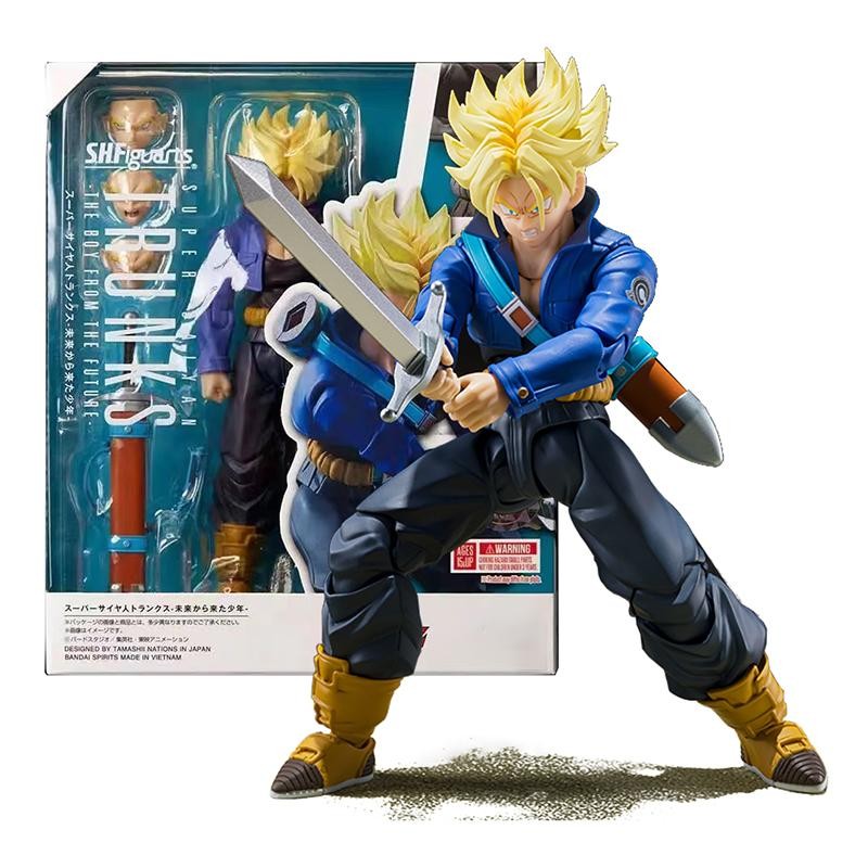 SHF Dragon Ball Z Trunks Figura Super Saiyan Figura de Acción PVC Modelo Juguete