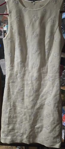 OFF WHITE abito michael kors bianco sporco linea A taglia 2