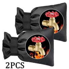 2×Winter Antifreeze Faucet Covers Outdoor Faucet Tap Protective Cover Waterproof