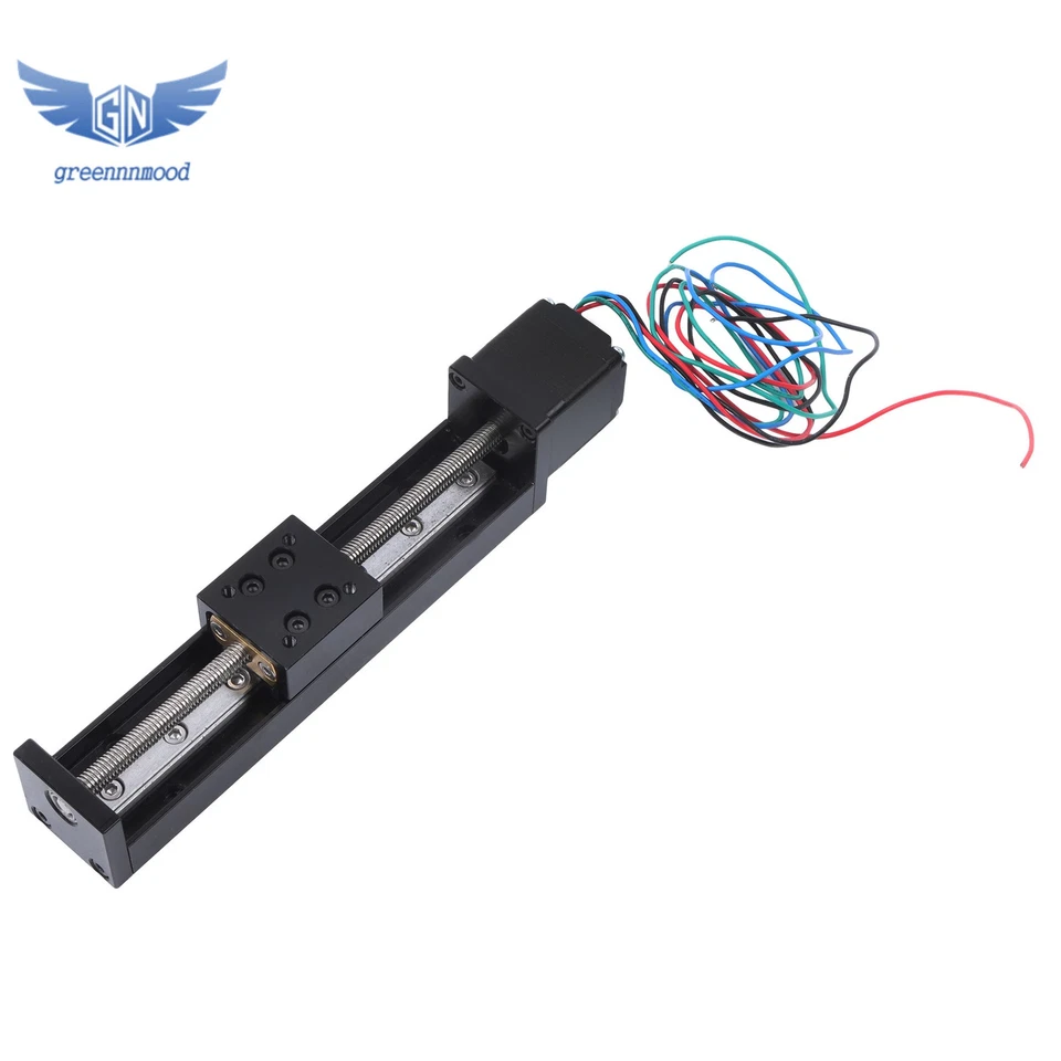 100mm Stroke Mini Linear Rail Guide Lead Screw T6x1 with NEMA11 Stepper Motor - Image 4 of 4