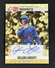 Kellon Lindsey Auto 1/1 Super Prismatic Gold Vinyl - 2026 Leaf Pro Set 90A-KL1