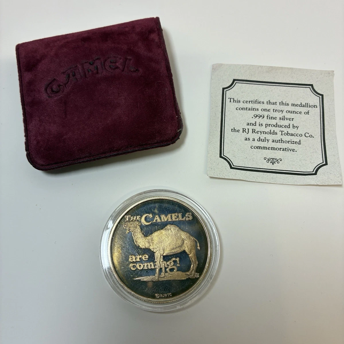 レア！ ジョー・キャメル 銀メダル 80周年 発売記念 CAMEL 銀貨 レア