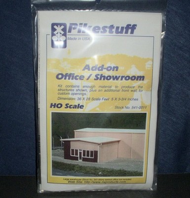 Pikestuff (HO-Scale) #541-5011 -- Ad-0n Office / Showroom -  New