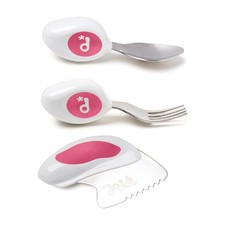 Toddler Utensils, Ergonomic Fork Spoon and Knife Set for Self Feeding, Stainl...