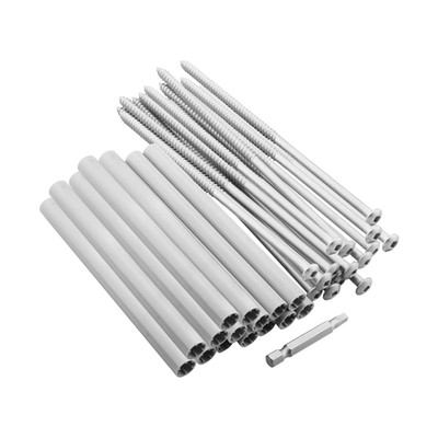 Gutter Screw 33047PK 7-Inch Screw & Plastic Ferrule & Driving Tool -15 Pack