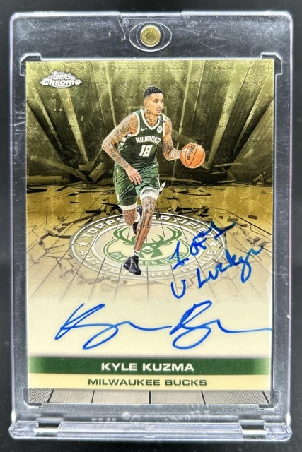 2025-26 Topps Chrome Kyle Kuzma Auto SuperFractor #1/1 Bucks