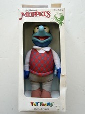Vintage 1991 Jim Henson Muppets Gonzo Toy Toons Stuffed Figure in Box