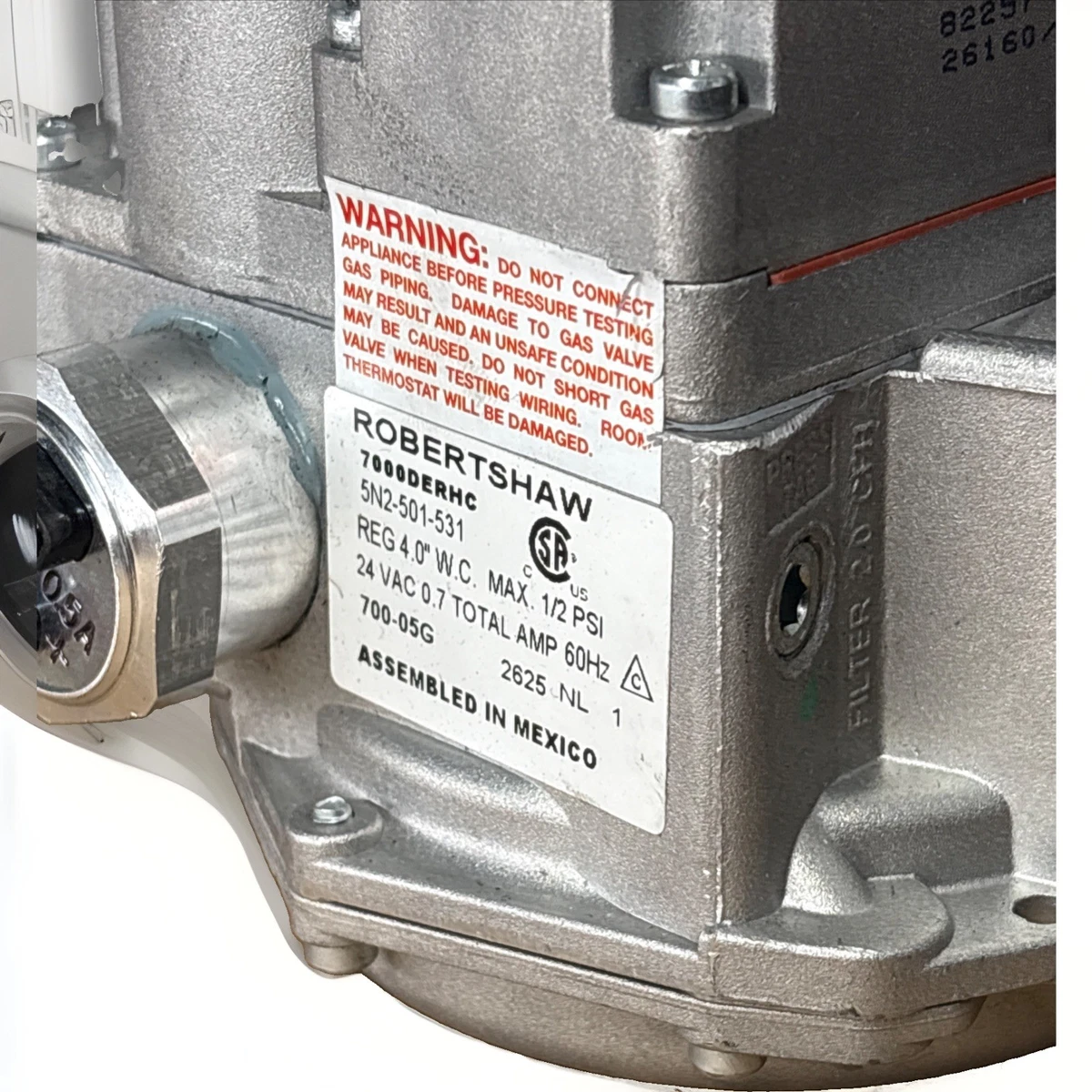 Robertshaw 7000DERHC Gas Valve 5N2-501-531 24VAC Natural Gas 1” x 1” photo 3