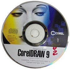 COREL DRAW 9 GRAPHICS SUITE CD DISK ONE ONLY SHIPS IN 24 HOURS